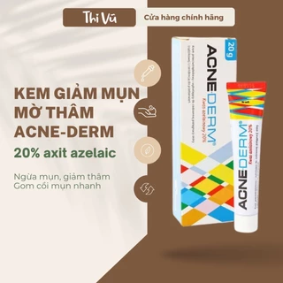 Kem giảm mụn, mờ thâm mụn, trắng sáng da Acne Derm 20% Azelaic Acid 20g