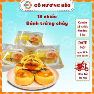 Bánh Trứng Chảy Ngàn Lớp nhân trứng muối tan chảy Aidebao [9 chiếc] - Ăn vặt cô nương béo