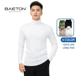 Áo len cổ lọ 100% lông thỏ cao cấp thương hiệu BAETON - J01