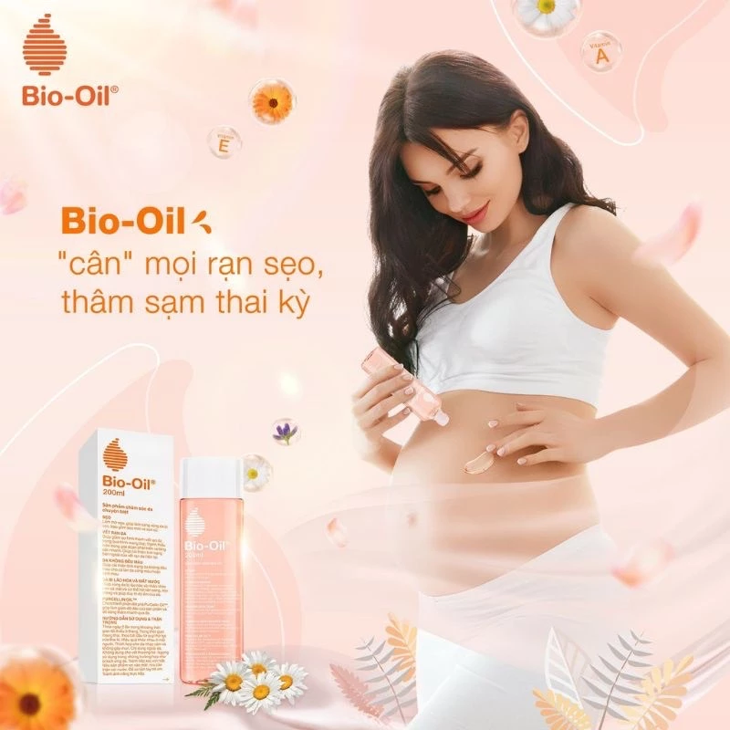 [200ml Hàng Chính hãng] Bio-Oil - Dầu dưỡng giảm rạn da và làm mờ sẹo hữu hiệu cho mẹ Bầu - 125ml /200ml