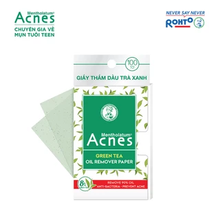 Giấy thấm dầu trà xanh Acnes Oil Remover Paper Green Tea 100 tờ
