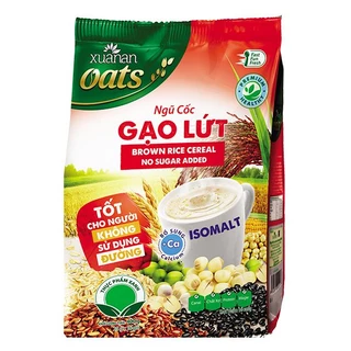 Bột Ngũ Cốc Gạo Lứt Xuân An Không Đường Túi 16 Gói*25G