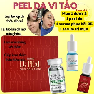 [Che SP] Peel Da Vi Tảo Retinol Le'peau - Giúp da trắng sáng mịn màng, mờ nám, mờ thâm