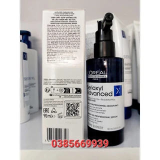 TINH CHẤT MỌC TÓC LOREAL SERIOXYL ADVANCED NHANH MỌC TÓC GIẢM RỤNG  (VÒI XỊT) TBN 90ML - CHAI