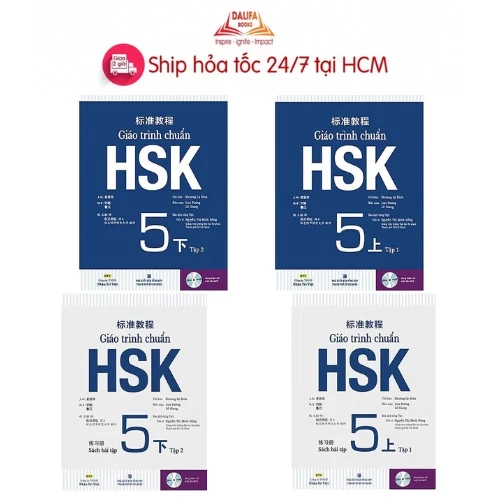 Sách Combo Giáo Trình Chuẩn HSK 5 Bài Học và Bài Tập (Combo, lẻ tuỳ chọn)