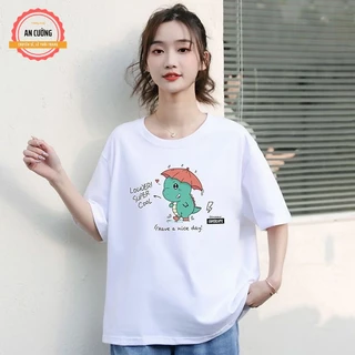 Áo thun nữ, áo phông nữ tay ngắn cổ tròn chất cotton co giãn 4 chiều ATN122