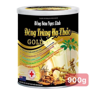 [ Combo 02 hộp 900g] Sữa Hồng Sâm Ngọc Linh Đông Trùng Hạ Thảo Gold Giúp Tăng Đề Kháng, Ổn Định Huyết Áp Tim Mạch,