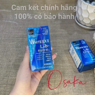 Viên Trắng Da White EX II 270 Viên [NỘI ĐỊA NHẬT] giúp da trắng sáng, ch.ống lão hóa, hạn chế tia UV Hàng - AuTH - Osaka