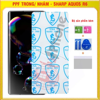 Dán dẻo PPF loại trong và nhám Mặt trước, sau cho Sharp Aquos R6