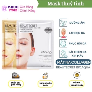 Mặt Nạ Thủy Tinh Trong Suốt Bioaqua Pinkmia, Thạch Collagen Beautecret Phục Hồi Và Làm Mờ Vết Nhăn Hiệu Quả