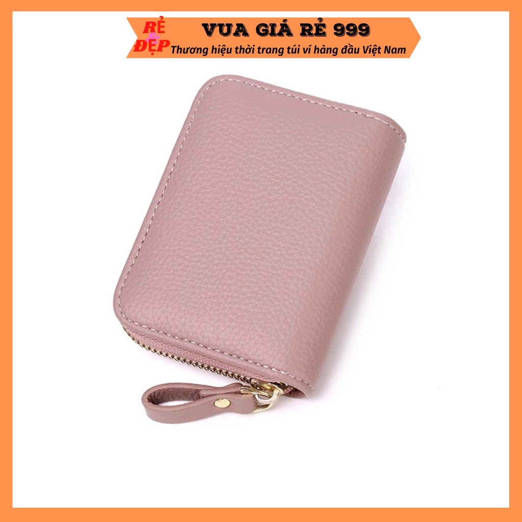 Ví nữ ngắn mini da trơn cầm tay nhiều ngăn đựng thẻ giá rẻ nhỏ gọn bỏ túi thời trang hàn quốc VN2025