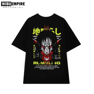 WIBU EMPIRE | Áo Thun Form Rộng EREN RUMBLING | Anime Attack on Titan - Áo Phông Unisex