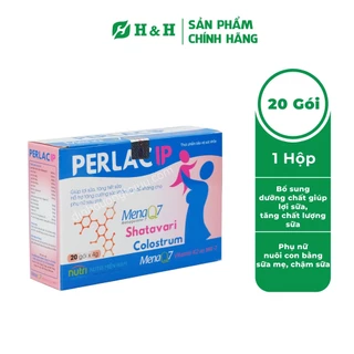 Cốm lợi sữa PERLAC IP (Hộp 20 gói) – Bổ sung VITAMIN VÀ DƯỠNG CHẤT giúp LỢI SỮA, TĂNG CHẤT LƯỢNG SỮA, TĂNG SỨC ĐỀ KHÁNG