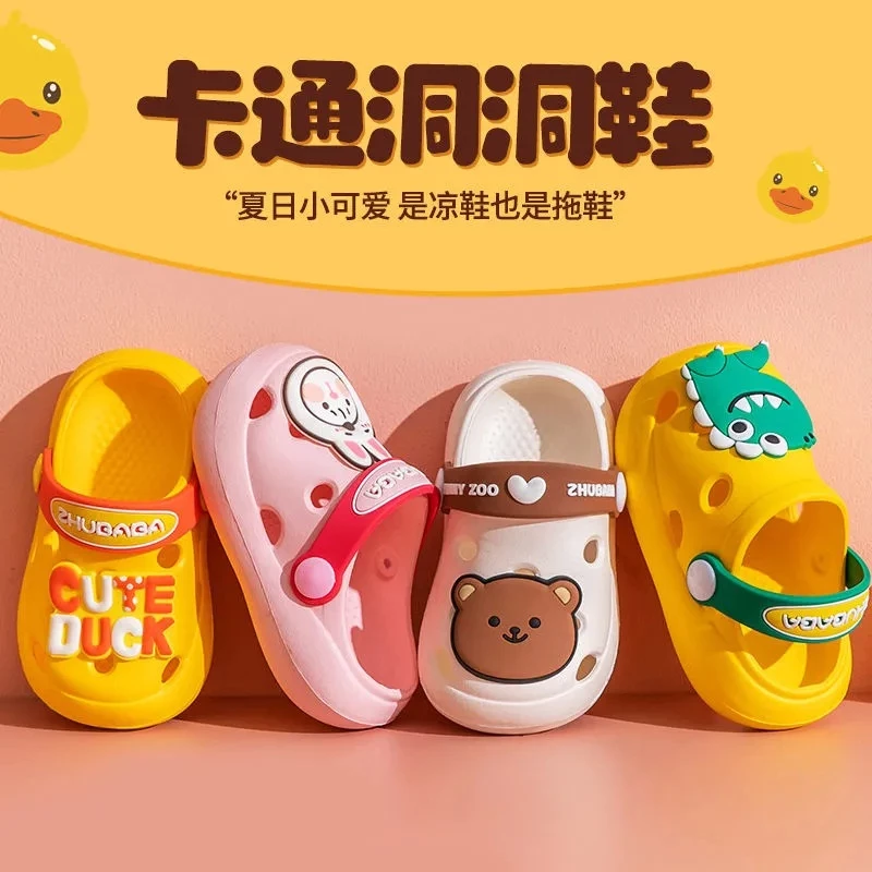 Dép cho bé gái bé trai siêu nhẹ Bunny store, sục cross phù hợp cho bé từ 1 đến 5 tuổi đế mềm chống trơn trượt 702