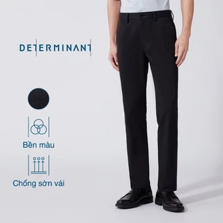 Quần nam kaki năng động ống chất Twill Cotton bền màu chống sờn vải thương hiệu Determinant - màu Đen 1608NZ [DETSP01]