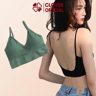 Áo Bra Thun Cotton Khoét Lưng 2 Dây, Áo Lót Nữ Nâng Ngực [Có Mút Ngực] - 367