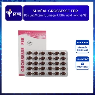 Suveal Grossesse Fer – Bổ bầu Pháp chính hãng [30 viên]