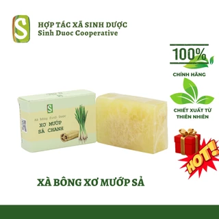 Xà Bông Xơ Mướp Sả 120g - HTX Sinh Dược , Xà Phòng Sinh Dược  -SD26