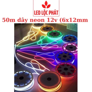 Sỉ 50m dây led neon 12v kín nước trang trí, đèn led neon uốn chữ tạo hình