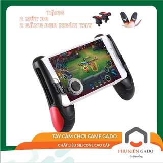 Tay cầm chơi game GADO phụ kiện cảm ứng D9 bắn Free Fire Pubg Ros hỗ trợ bắn 4 ngón