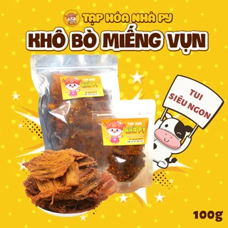 Khô Bò Miếng Vụn Mềm Ướp Tỏi Ớt Đậm Vị 500g - Đồ ăn vặt khô bò mềm thơm ngon đậm vị