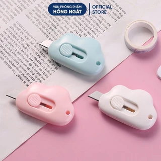 Dao rọc giấy mini đám mây cao cấp cute nhỏ gọn tiện ích, đồ dùng học tập dễ thương văn phòng phẩm RG04