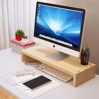 Kệ để màn hình máy tính, laptop cho bàn làm việc bằng gỗ