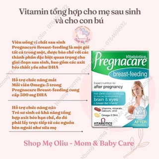 Vitamin tổng hợp Pregnacare Breastfeeding Dành Cho Mẹ Đang Cho Con Bú Vitabiotics của Anh 84 viên