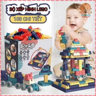 Bộ Lego Xếp Hình 108 Chi Tiết Cho Bé Sáng Tạo