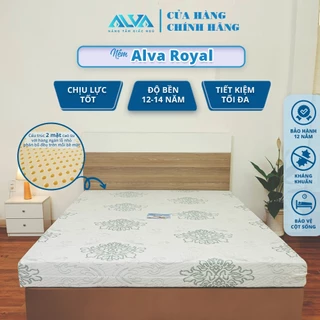 [FREESHIP] Nệm cao su thiên nhiên Alva ROYAL 02 mặt lỗ nhỏ, êm ái, thoáng mát, nâng đỡ hoàn hảo, độ bền lên đến 15 năm