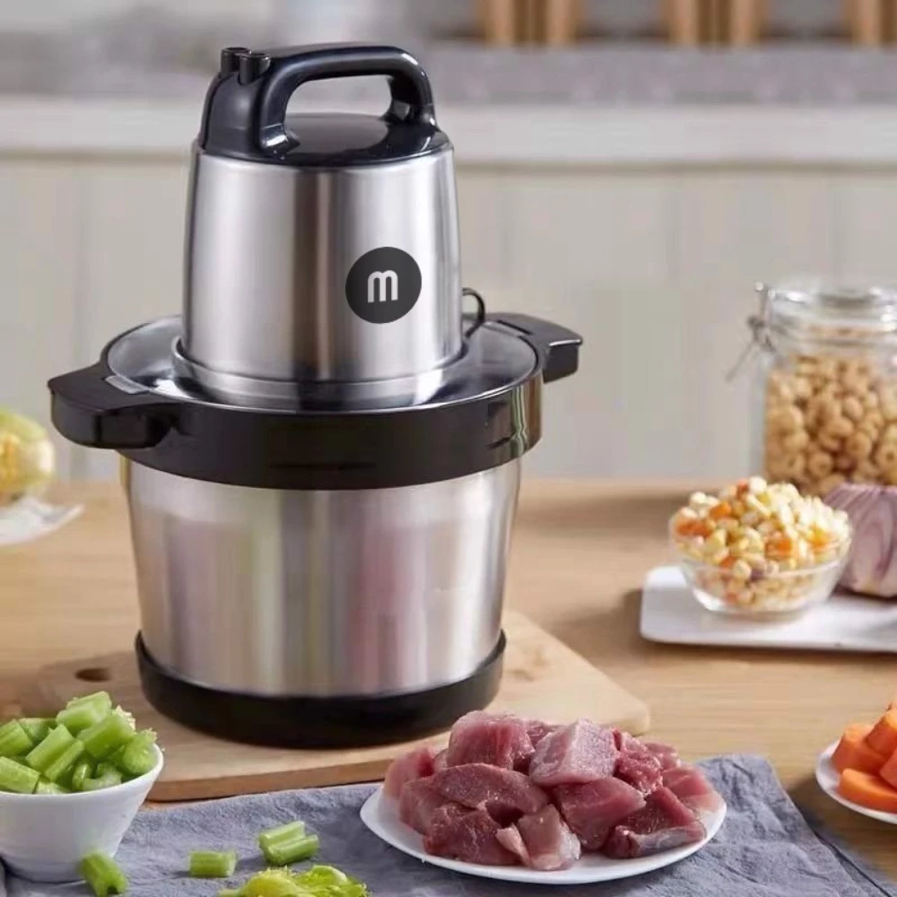 Thanh lý trưng bày Máy xay thịt giò chả 6L Mishio MK279 1200W inox 304
