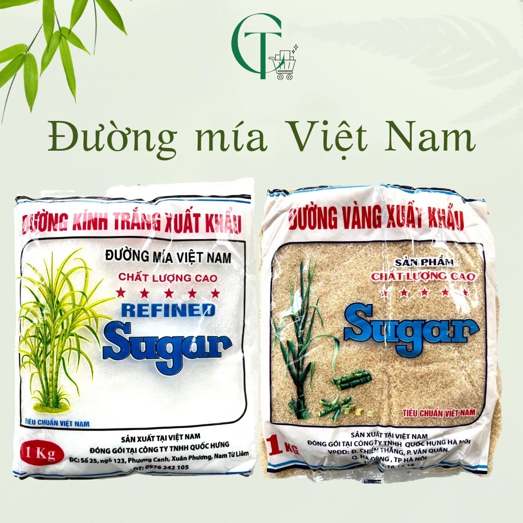Đường trắng, đường vàng xuất khẩu chất lượng cao gói 850g
