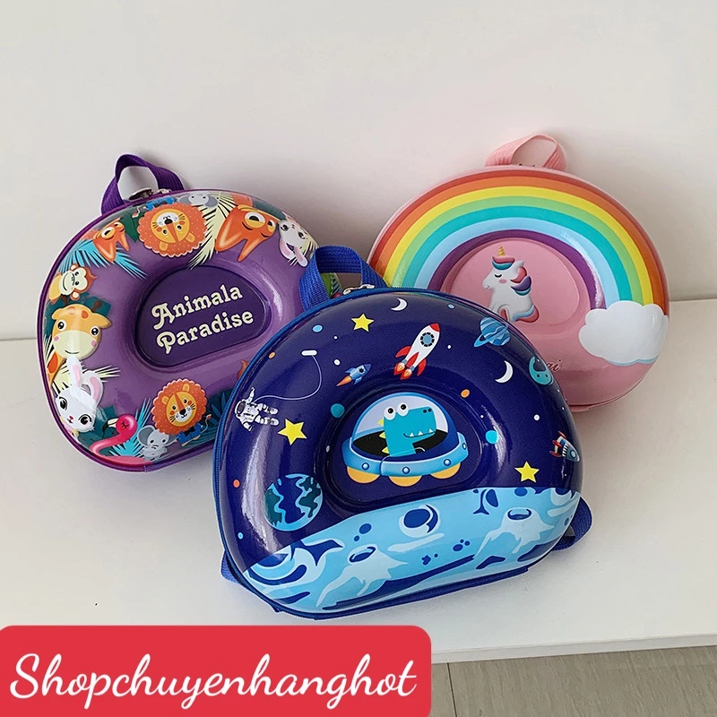 Balo cho bé Hoạ tiết nổi Cầu Vồng🌸FREESHIP🌸ba lô mẫu giáo họa tiết đáng yêu