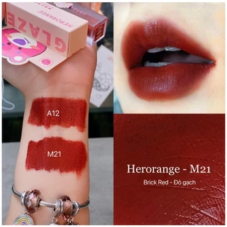 Son kem Herorange gấu dâu cute bản dupe A12 Chính Hãng