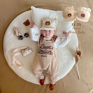 Mũ nón lưỡi trai thêu hình gấu đáng yêu phong cách hàn quốc cho bé MH232 Mimo Baby