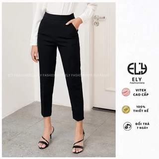 Quần tây nữ lưng cao Ely fashion kiểu baggy nữ công sở đi học thời trang dễ phối đồ đẹp ELY228