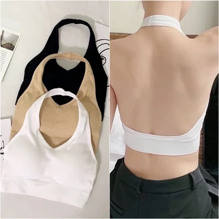 Áo Bra Thun Tăm Hở Lưng Cổ Yếm Có Mút Ngực Hot Bikini V100