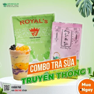 COMBO Trà Sữa Truyền Thống (Hồng Trà+ Bột Sữa) Pha 250 Ly