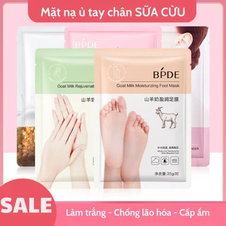 Mặt Nạ Ủ Chân Tay SỮA CỪU Trắng Da Giảm Thâm Giảm Nhăn Chống Lão Hóa Mịn Màng BPDE