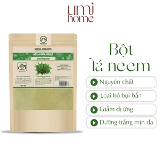 Bột lá Neem nguyên chất UMIHOME 40G Dùng đắp mặt nạ ngăn ngừa mụn dưỡng da trắng hồng hiệu quả