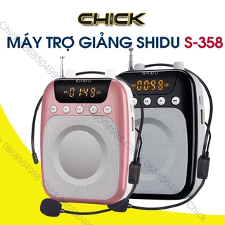 Máy Trợ Giảng SHIDU SD-S358, Mic Không Dây, Có Dây Âm Lượng Lớn 10w, Bảo Hành 12 Tháng