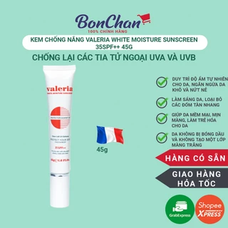 [Hàng Cty] Kem Chống Nắng Valeria White Moisture Sunscreen 35SPF++ 45g