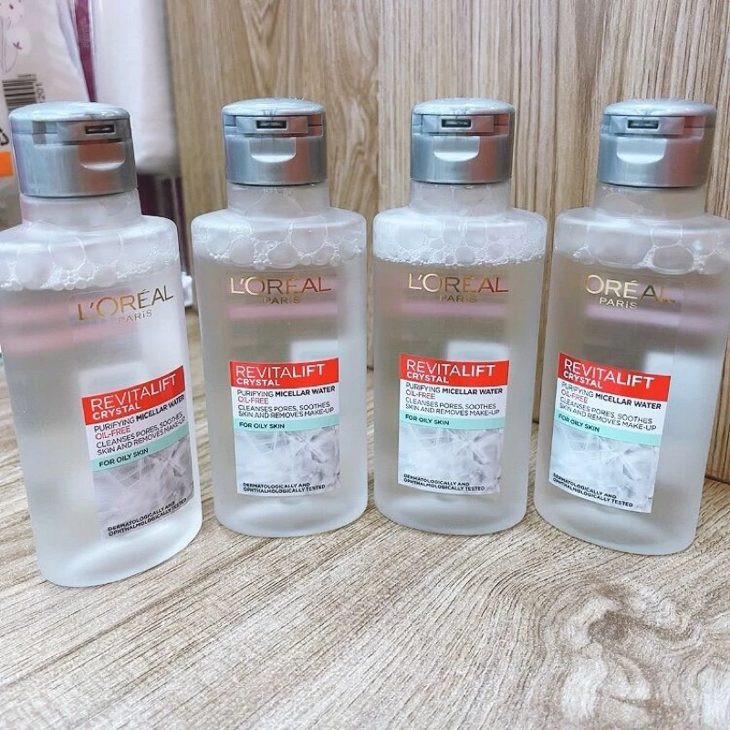 [L'OREAL PARIS] Nước Tẩy Trang Làm Sạch Chuyên Sâu Cho Da Dầu Revitalift Crystal Purifying Micellar Water 95ml