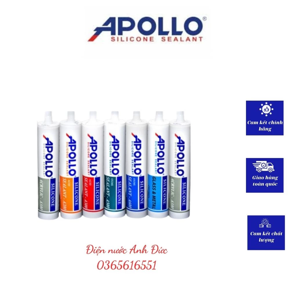 (Hàng chính hãng)Keo silicon APOLLO A100, A200, A500