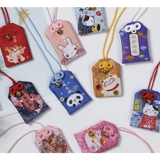 🎐 Túi phước may mắn Omamori Nhật Bản tặng túi bảo vệ và giấy ghi điều ước