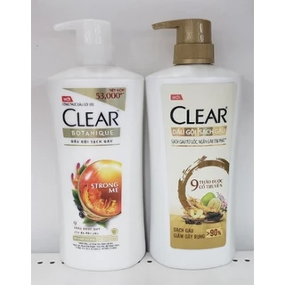 Dầu Gội Sạch Gàu Clear Botanique 9 thảo dược quý 630g