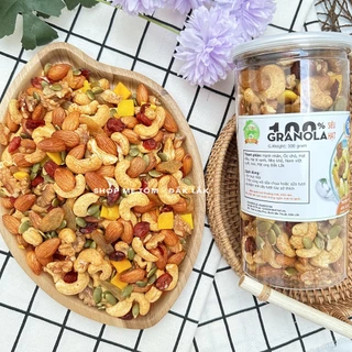 NGŨ CỐC GRANOLA NƯỚNG MẬT ONG HANDMADE (NGŨ CỐC NGUYÊN HẠT, HẠNH NHÂN, ÓC CHÓ, HẠT ĐIỀU, HẠT BÍ, K MACCA)