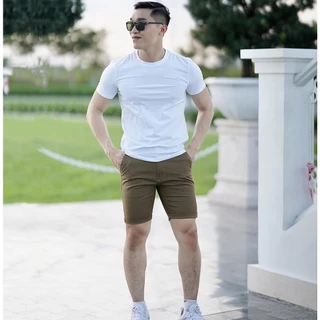 Áo Thun Nam cổ tròn vải thun cotton 4 chiều cao cấp đẹp dày dặn, thoáng mát_ACT212