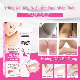 Kem Dưỡng Trắng Da vùng kín kem trắng nách tay 60ml Giảm Thâm Nách Đầu Gối Khuỷu Tay Gần Làm Da Trắng Sáng Tự Nhiên