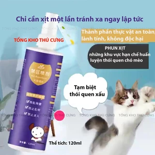 Huấn luyện chó mèo, chai xịt tạo những khu vực hạn chế tạo thói quen tốt cho thú cưng, thành phần tự nhiên lành tính